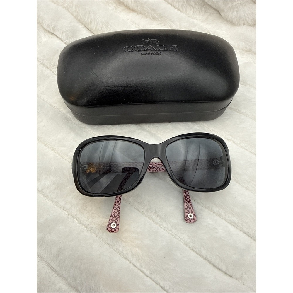 Coach luxury, Oversized, Black, Authentic HC 8016 (L008 Ciara) Sunglasses & Case